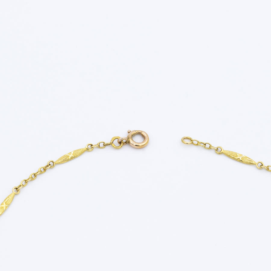Collier filigrane en or et perles fines